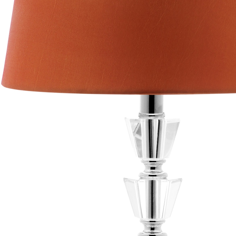 SAFAVIEH Lighting Lia 16-inch Grey Shade Tiered Crystal Orb Table Lamp (Set of 2) - 9"x9"x16" - 9Wx9Dx16H