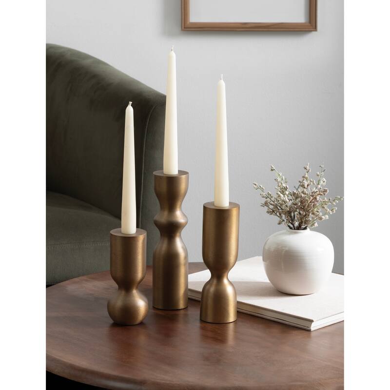Kate and Laurel Pico Taper Candle Holder Set