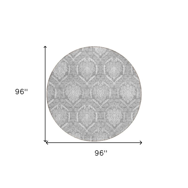 HomeRoots Medallion Transitional Rectangle Outdoor Rug