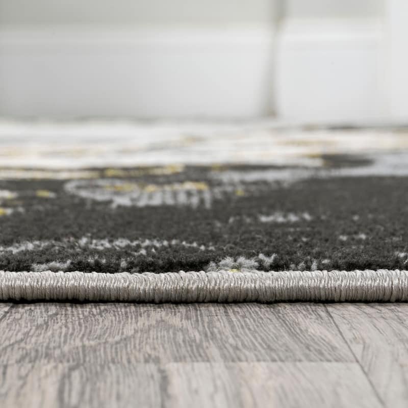 JONATHAN Y Batten Marbled Abstract Area Rug
