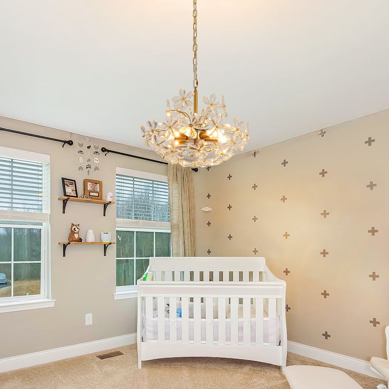 Starsky 6-Light Sputnik Flower Crystal Chandelier