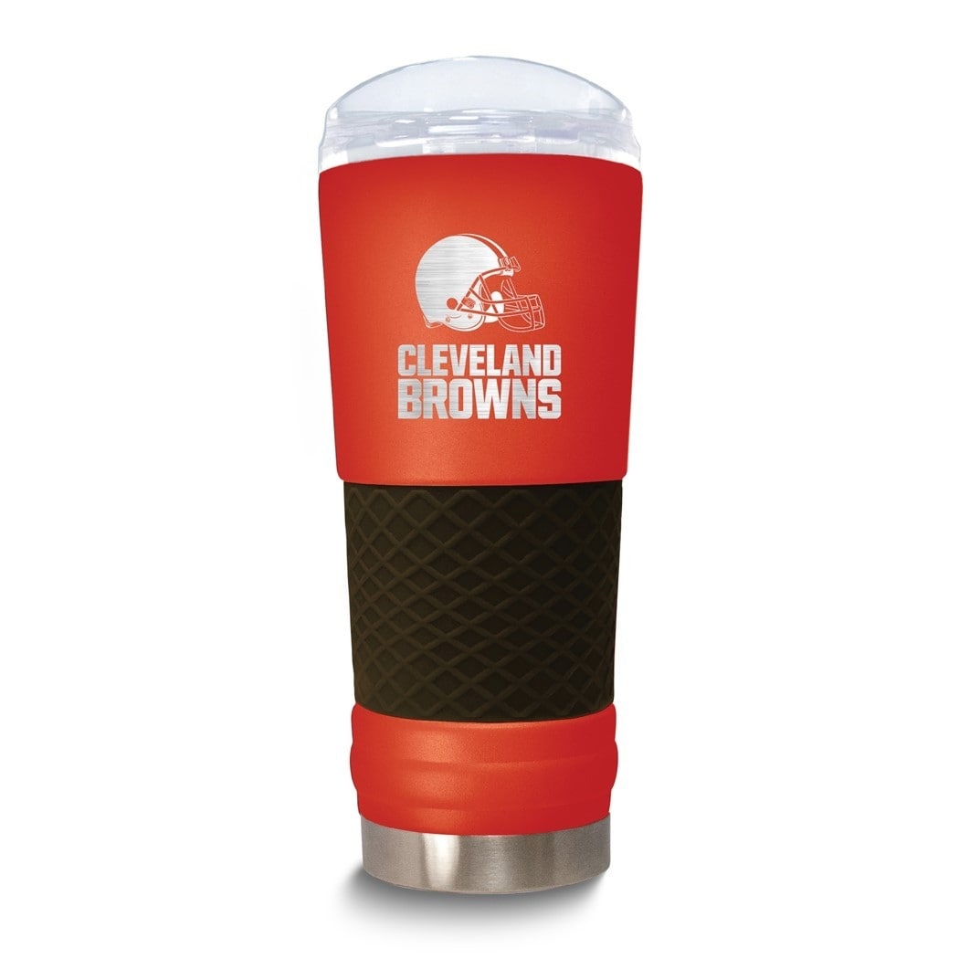 NFL Cleveland Browns Stainless Steel Silicone Grip 24 Oz. Stealth Draft  Tumbler with Lid - Bed Bath & Beyond - 36201159