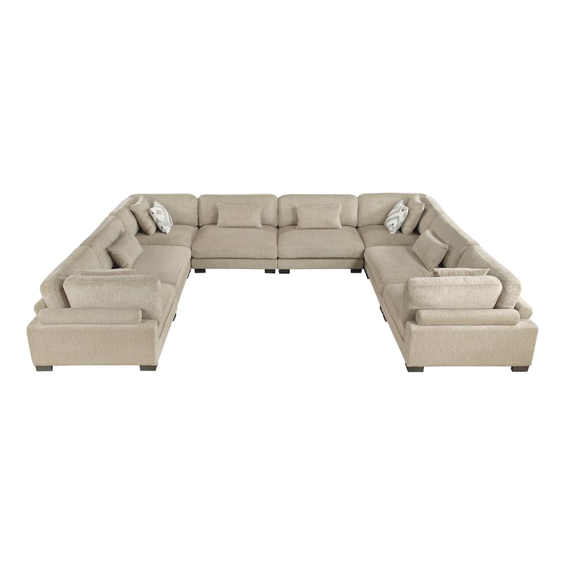 Abbeville Microfiber 8-Piece Modular Sectional