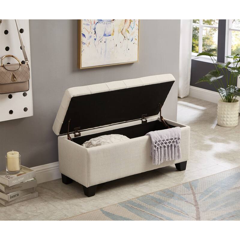 Upholstered Storage Rectangular Bench Bed Bath & Beyond 39393941