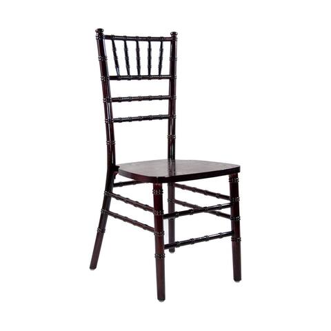 Offex Advantage Mahogany Chiavari Chair - 18"L x 15.75"W x 36"H