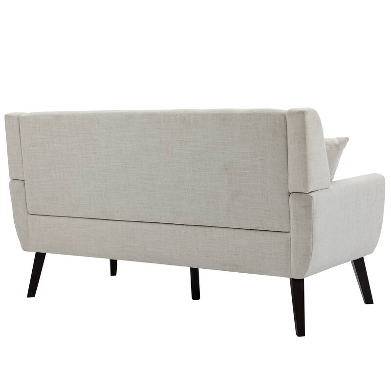 Cotton/ Linen Look Fabric Modern Accent Armchair