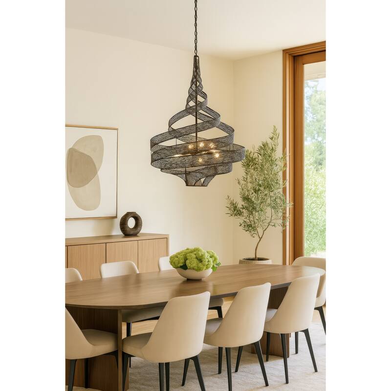 Varaluz Flow 6-Light Large Twist Pendant