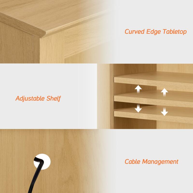 Modern 71" Tall Pantry Cabinet with Doors & Shelves for Dining Room