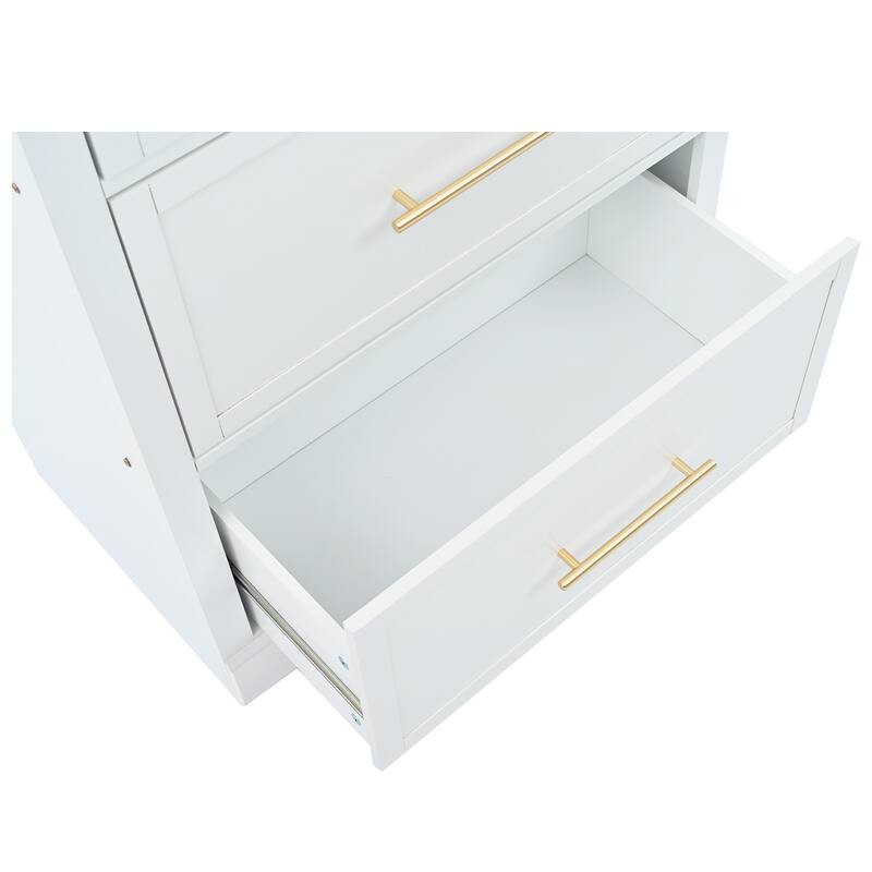 High Kitchen Pantry, Tall Kitchen Hutch, Display Cupboard Cabinet with Adjustable Shelf