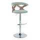 Option Seafoam Green Fabric/White Washed/Chrome
