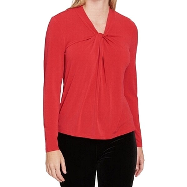 tommy hilfiger red blouse