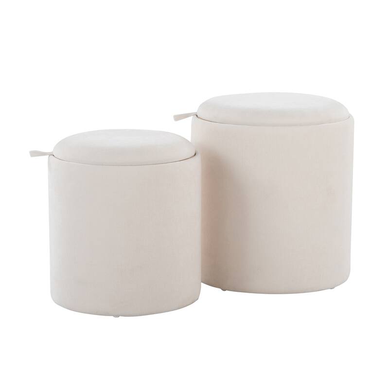 Carson Carrington Astrid Tray Top Nesting Ottoman Set