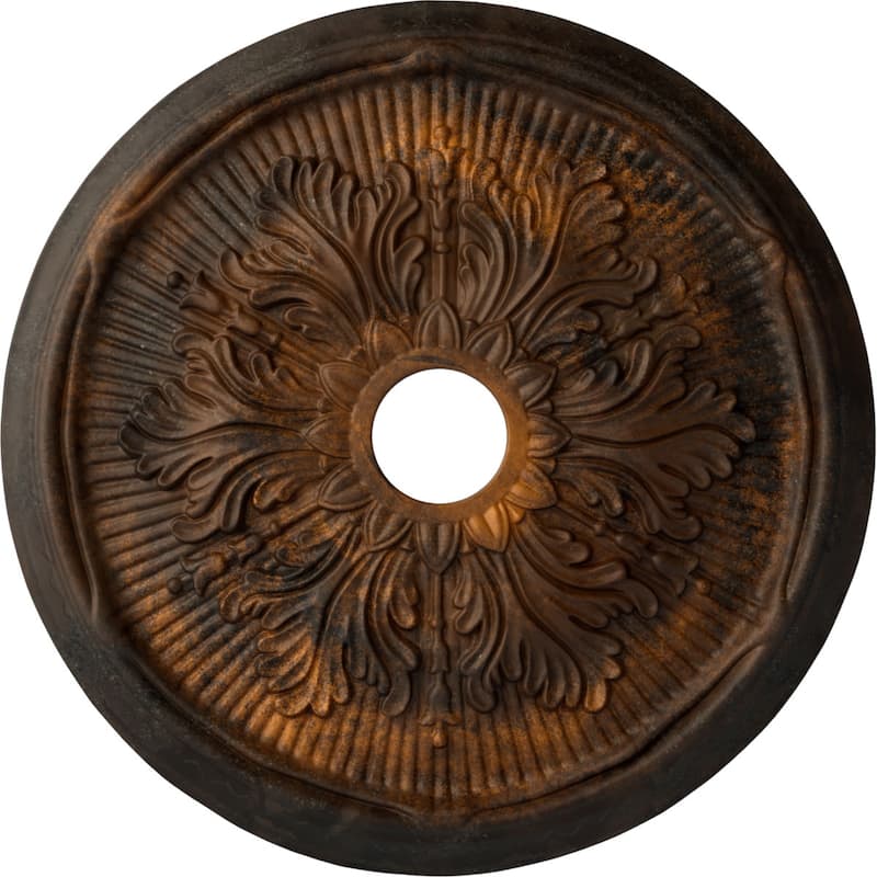 23 3/4"OD x 3 5/8"ID x 1 7/8"P Luton Leaf Ceiling Medallion