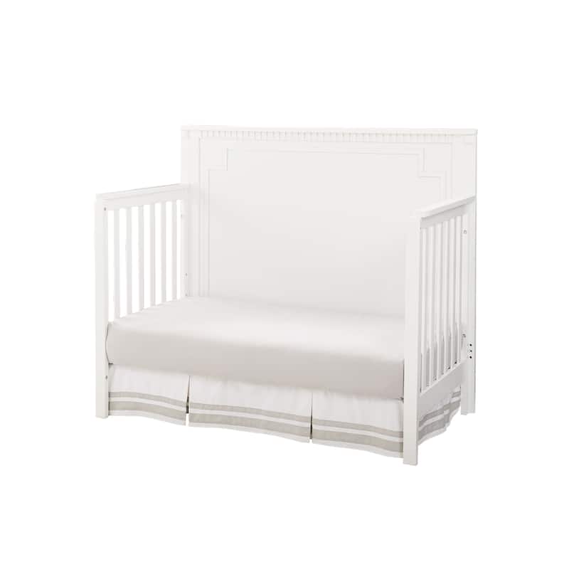 Emery 56" Wide Convertible Crib Panel, White
