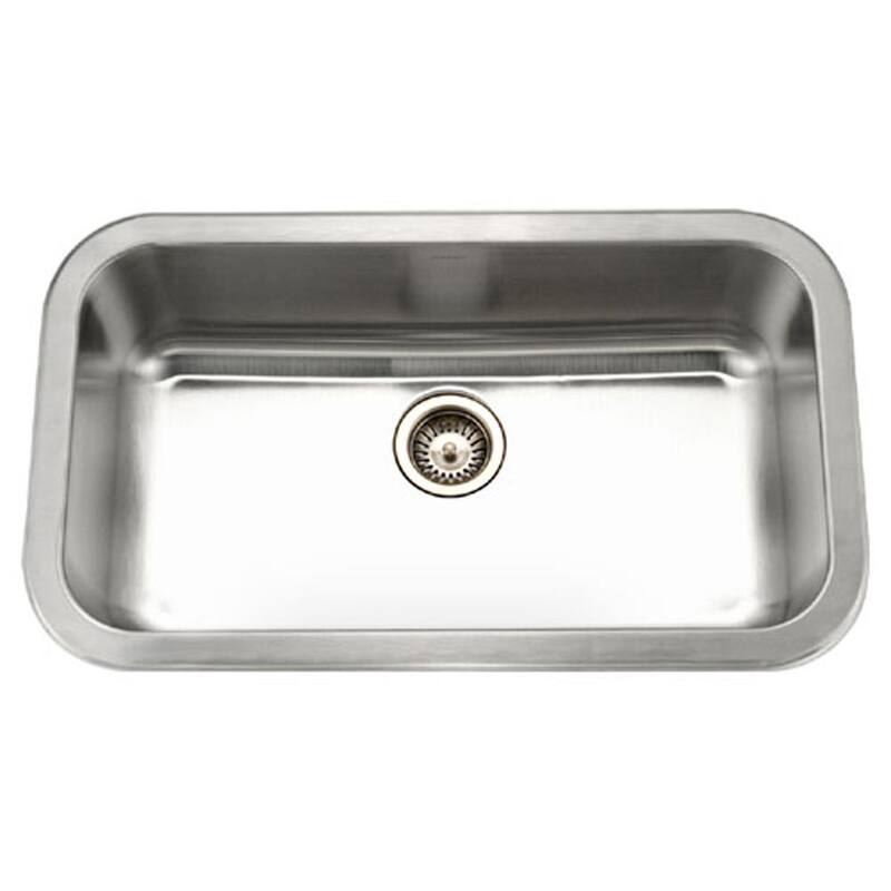 Houzer Belleo 32" Drop In Single Basin Stainless Steel Kitchen Sink - Stainless Steel