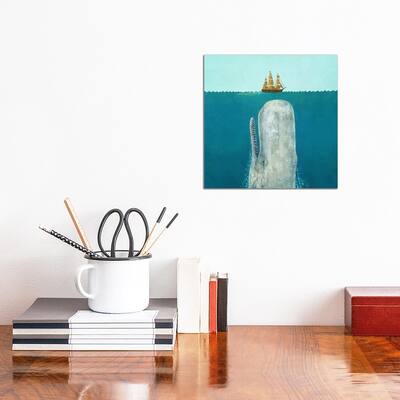 iCanvas "The Whale Square" by Terry Fan Canvas Print