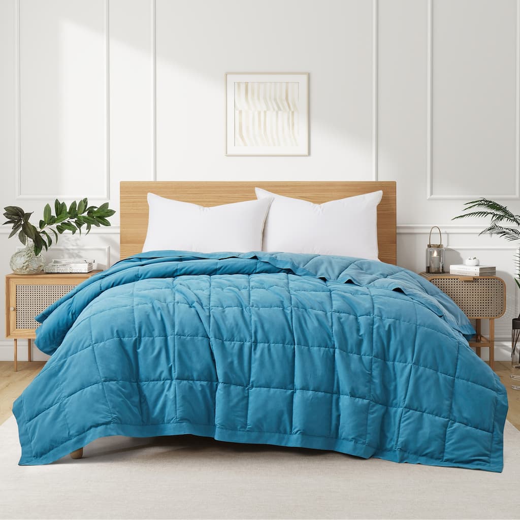 Oversized Reversible Microfiber Bedding Blankets, Lightweight and Soft with Satin Trim