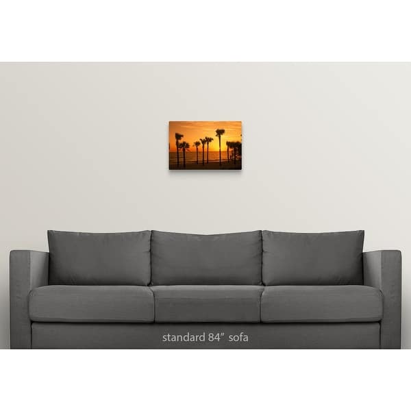 Shop Sunset On Lido Beach Sarasota Fl Canvas Wall Art