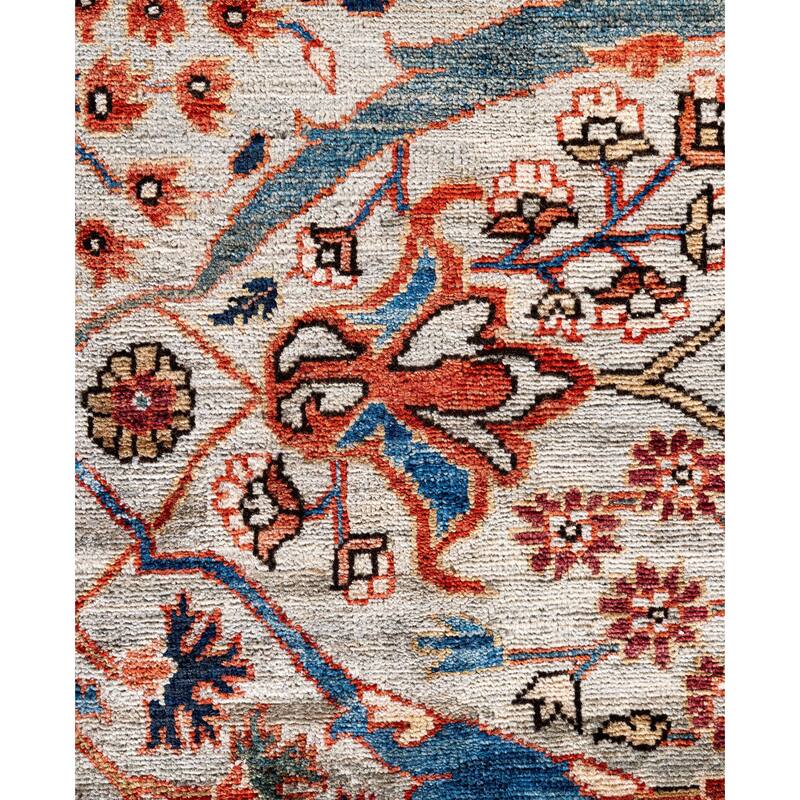 Serapi One-of-a-Kind Hand-Knotted Area Rug - Gray - 8' 11" x 12' 0"