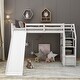 preview thumbnail 3 of 16, Twin Pine Loft Bed with Slide, Stairs, and Storage Compartments - Perfect for Children's Bedrooms