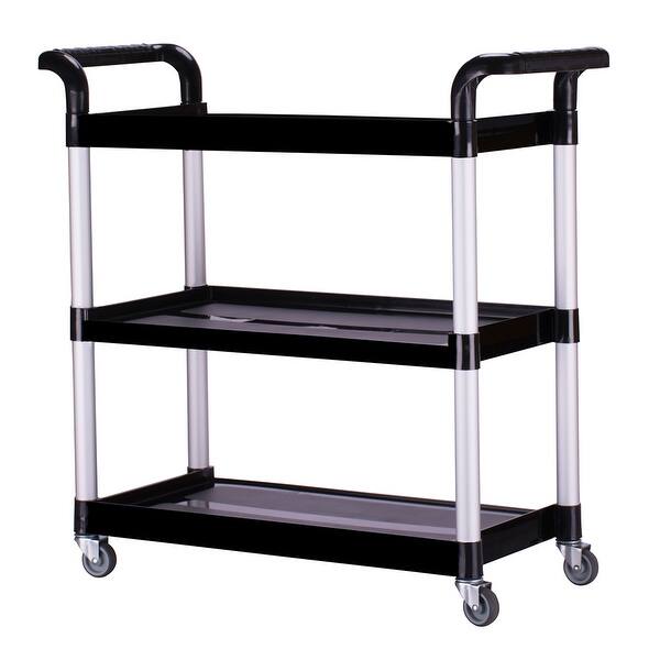 Heavy Duty 3-Shelf Rolling Service,Utility Cart,Kitchen ...