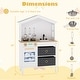 preview thumbnail 5 of 18, Gymax Kids Play Kitchen w/2 Stoves Rotation Knobs Faucet Sink