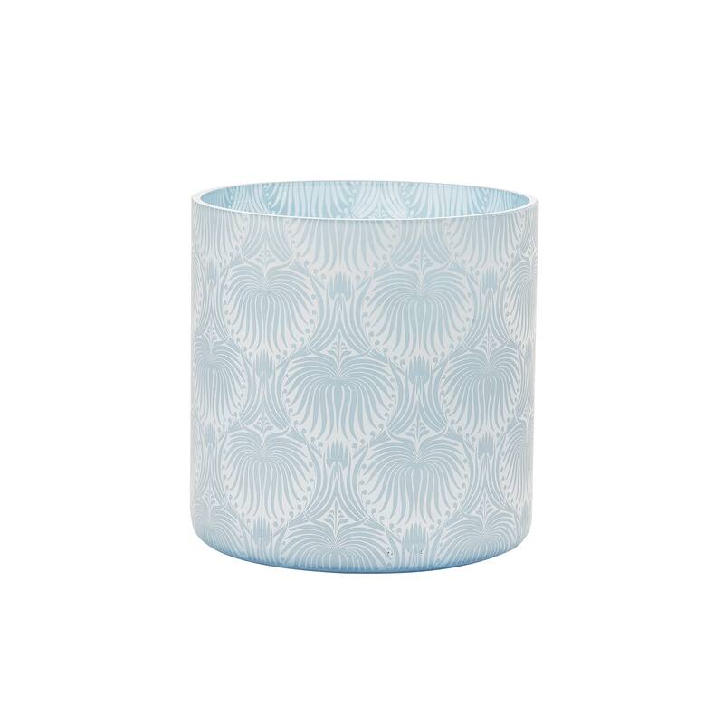 Large Blue Shell Candle Holder
