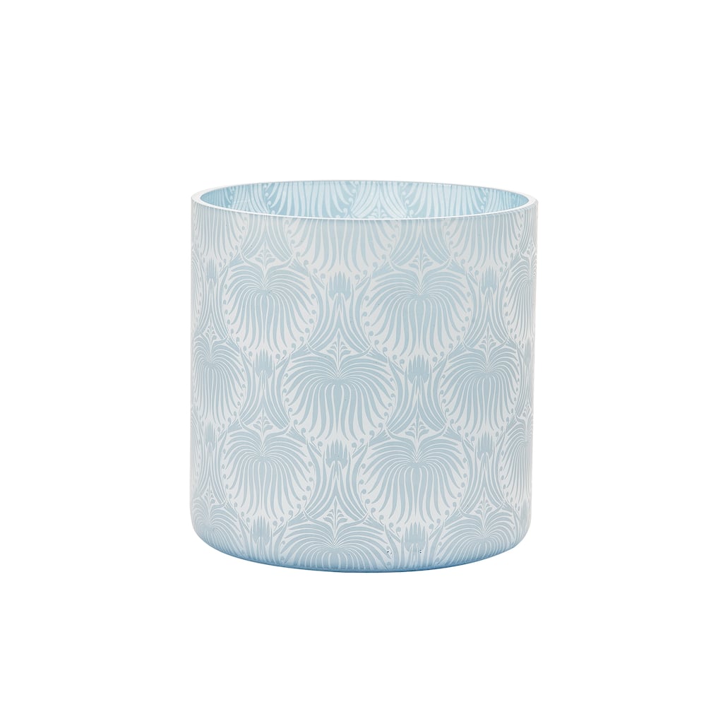 Large Blue Shell Candle Holder