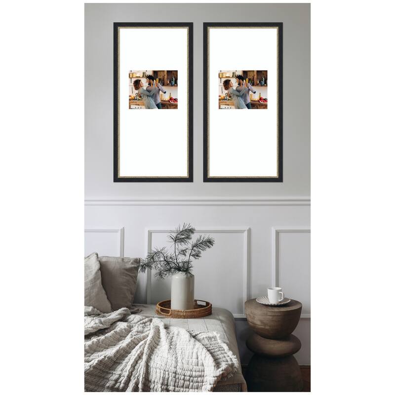 Kate and Laurel Belmont Black Photo Frame Set
