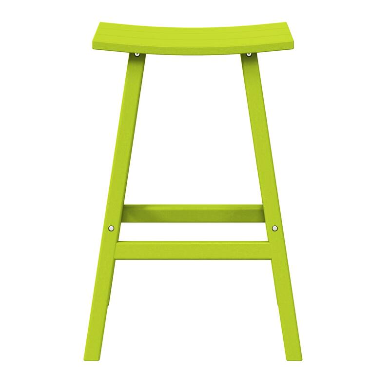 Laguna Hdpe All Weather Outdoor Patio 29" Saddle Seat Bar Stool