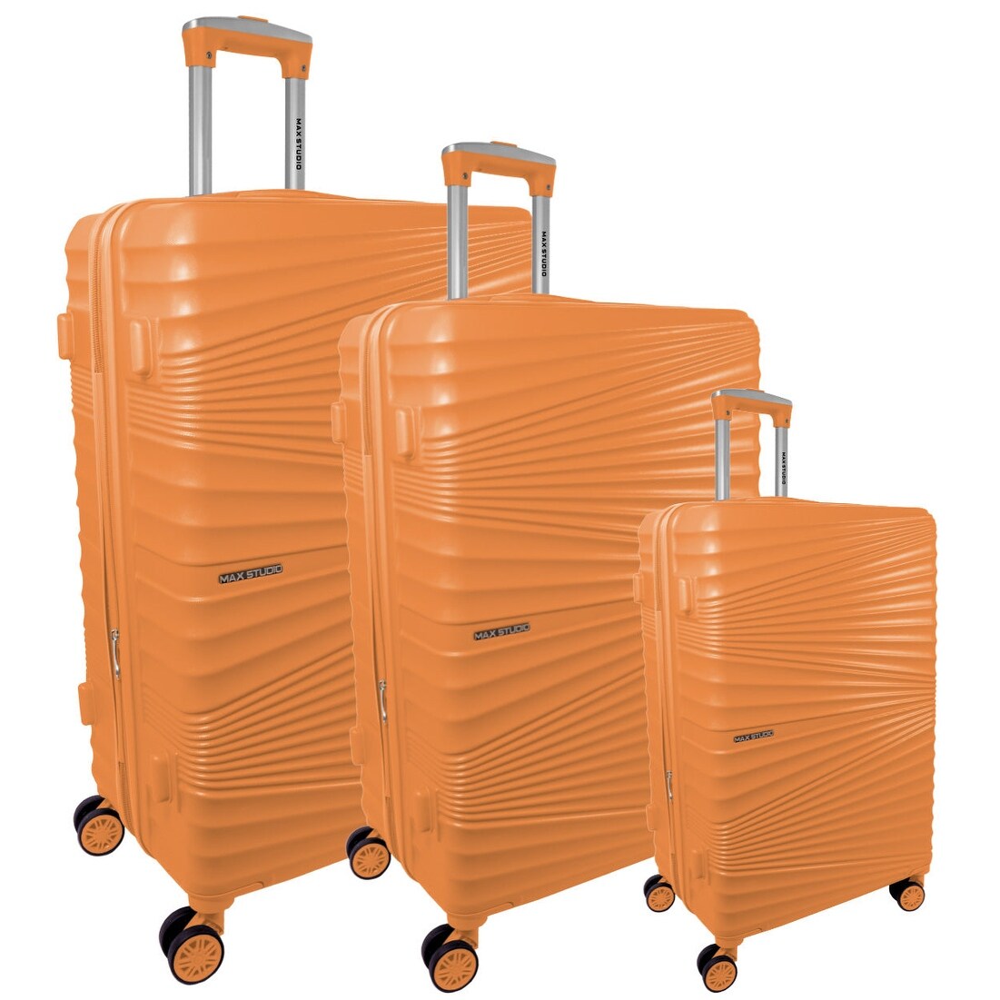 Max Studio 3 Piece Sofia Expandable Lightweight Durable Suitcase Double Spinner Wheels Luggage Set On Sale Bed Bath Beyond 41542887