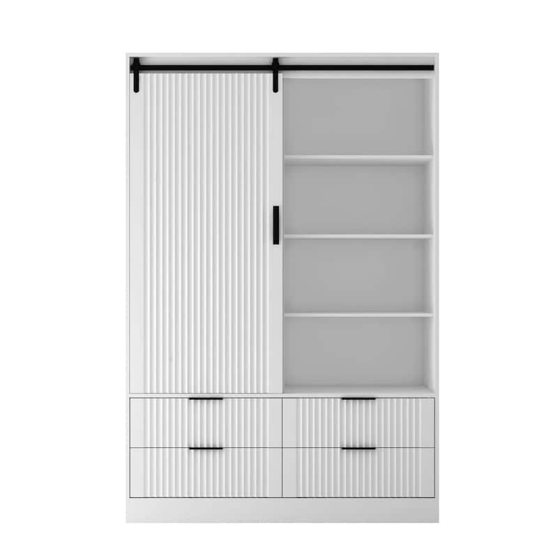 70 inch Tall Bedroom Armoire Wardrobe Closet