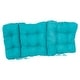 preview thumbnail 4 of 39, Multi-section Tufted Indoor Microsuede Seat/Back Chair Cushion (Multiple Sizes)