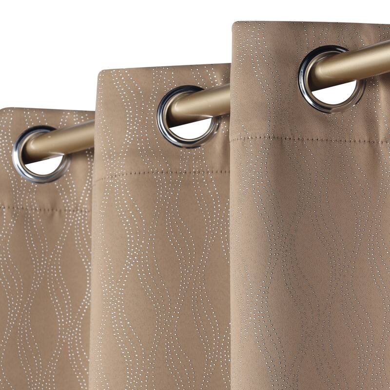 Superior Zuri Washable Room Darkening Curtains, Set of 2 Panels