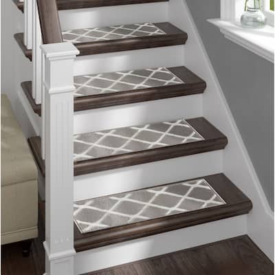 Willow Carpet Treads for Wooden Stairs Non-Slip Stair Treads with Double Sided Tape