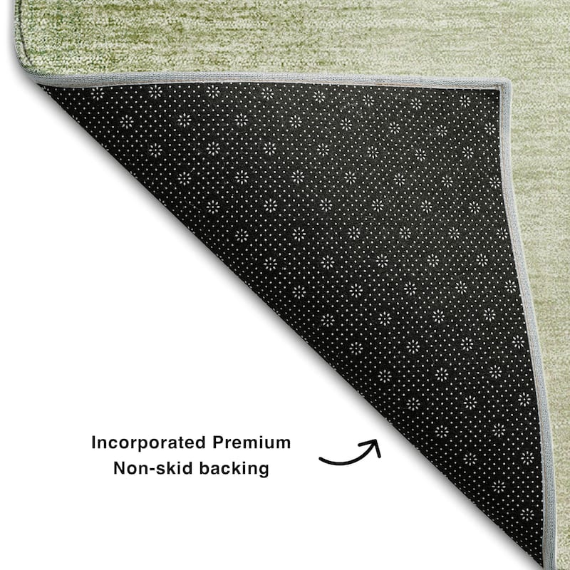 Premium Washable Super Soft Solid Ombre Mayfield Rug