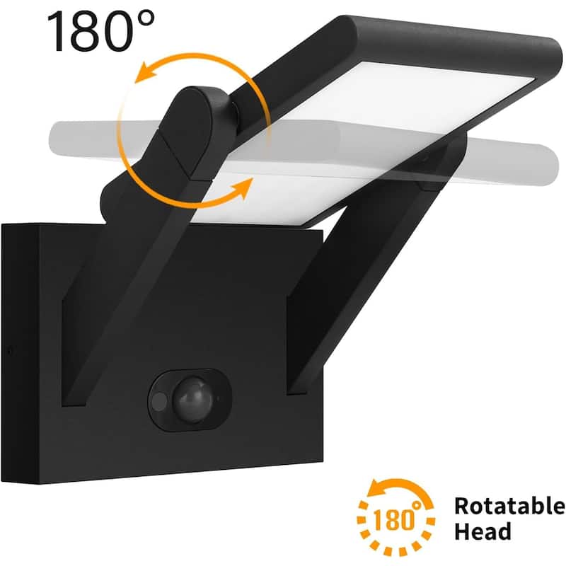 Solar Wall Lights Outdoor Motion Sensor Wall Sconce Dimmable Porch Lights