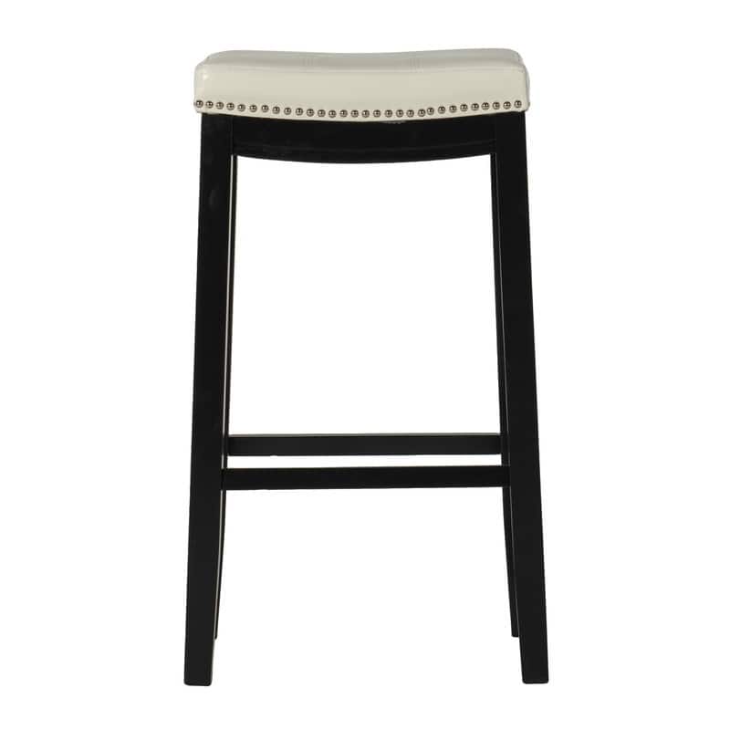 Linon Willamette Faux Leather Bar Stool