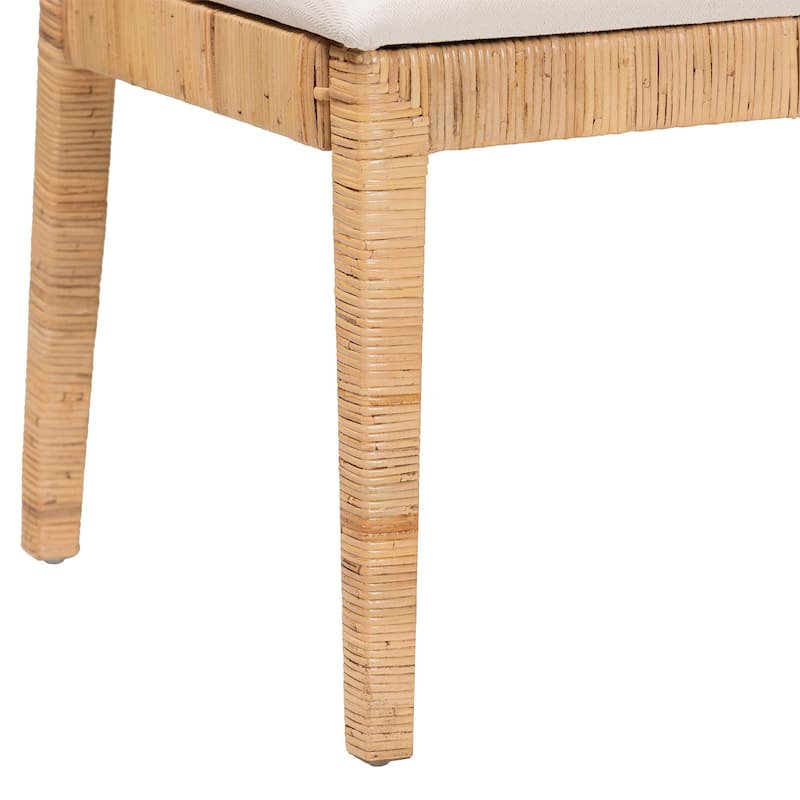 Kalimantan Bohemian Light Honey Rattan 3-Piece Dining Nook Set