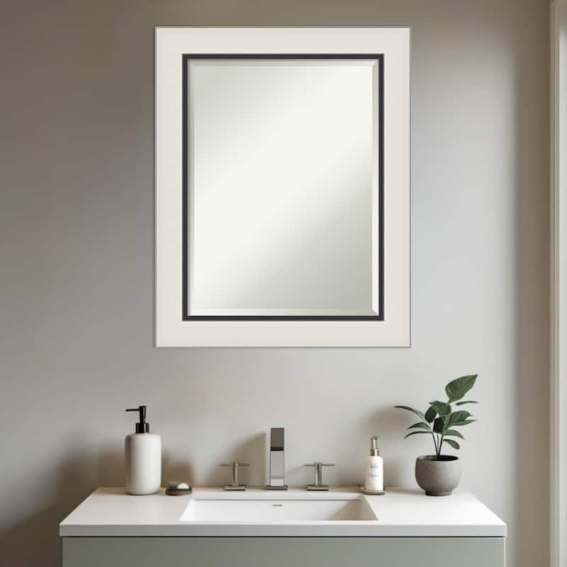Ellie Beveled Framed Bathroom Vanity Wall Mirror