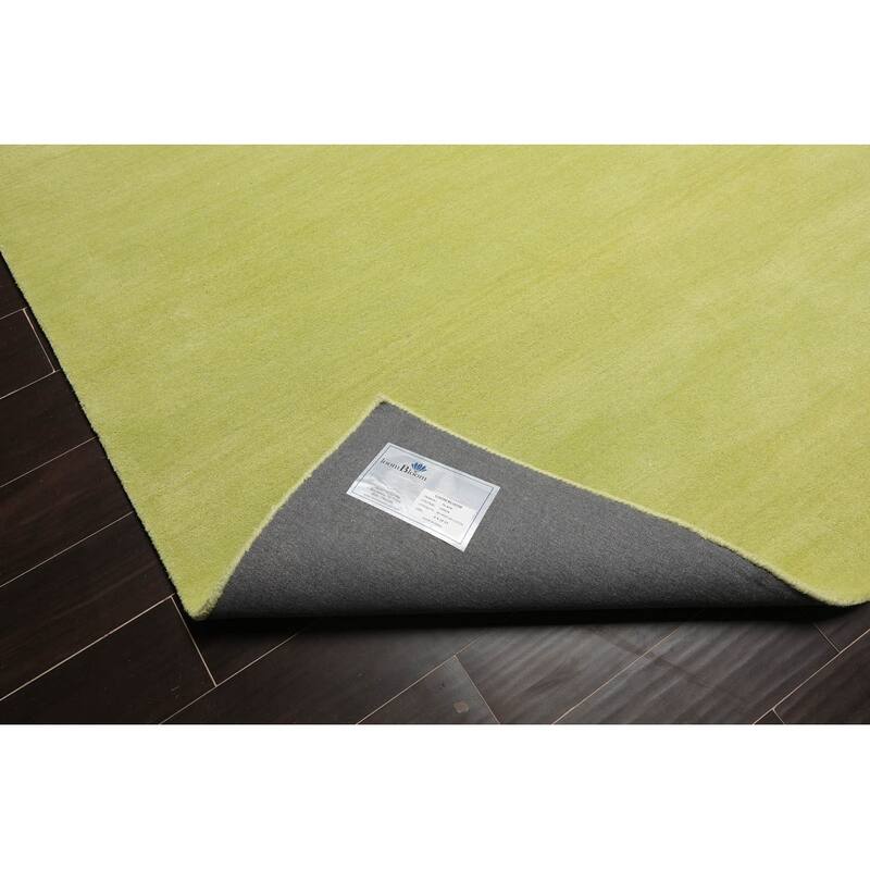 Hand Tufted Wool Modern & Contemporary Oriental Area Rug Lemon Color