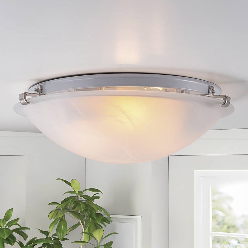 C Cattleya Flush Mount Ceiling Light with Clouded Glass
