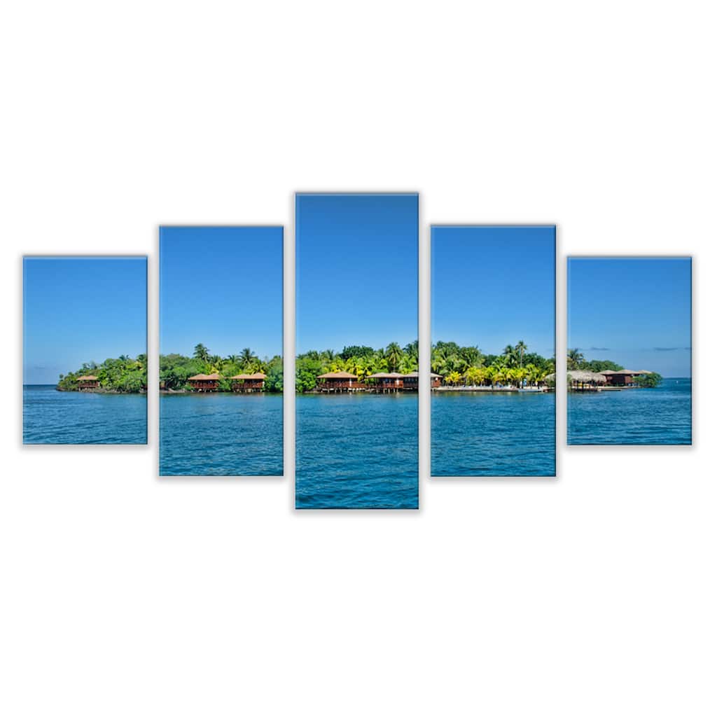 Ready2HangArt 'Azule' 5-Piece Wrapped Canvas Wall Art Set