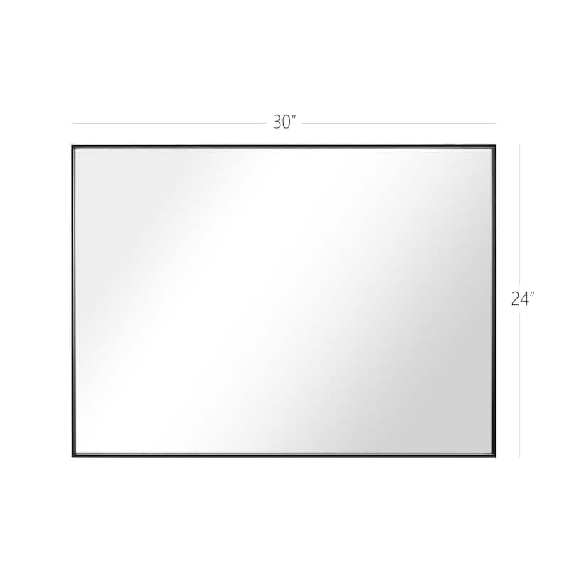 Modern Rectangle Framed Bathroom Vanity Mirror Accent Wall Mirror