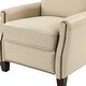 preview thumbnail 51 of 96, Gladis Modern Retro Genuine Leather Recliner with Nailhead Trim Set of 2 by HULALA HOME