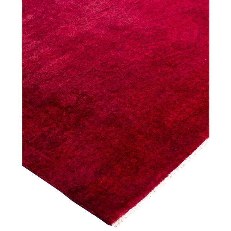 Overdyed One-of-a-Kind Hand-Knotted Area Rug - Purple - 3' 10" x 6' 0"