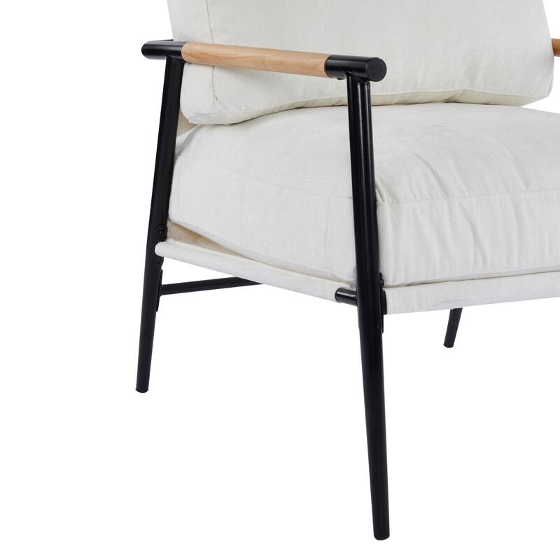 Varsts Modern Upholstered Accent Chair with Wood Frame, Emerald by Christopher Knight Home