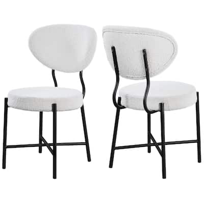 Allure Boucle Fabric Dining Chair, Set Of 2