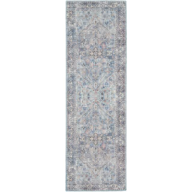 57 Grand by Nicole Curtis Vintage Medallion Machine Washable Area Rug