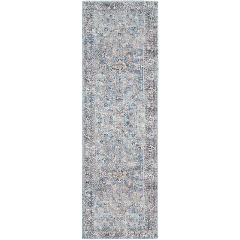57 Grand by Nicole Curtis Vintage Medallion Machine Washable Area Rug